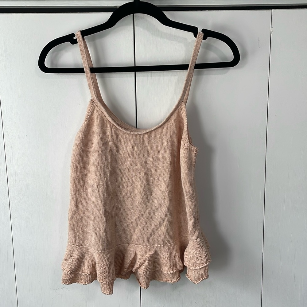 Anthropologie Peplum Tank Small